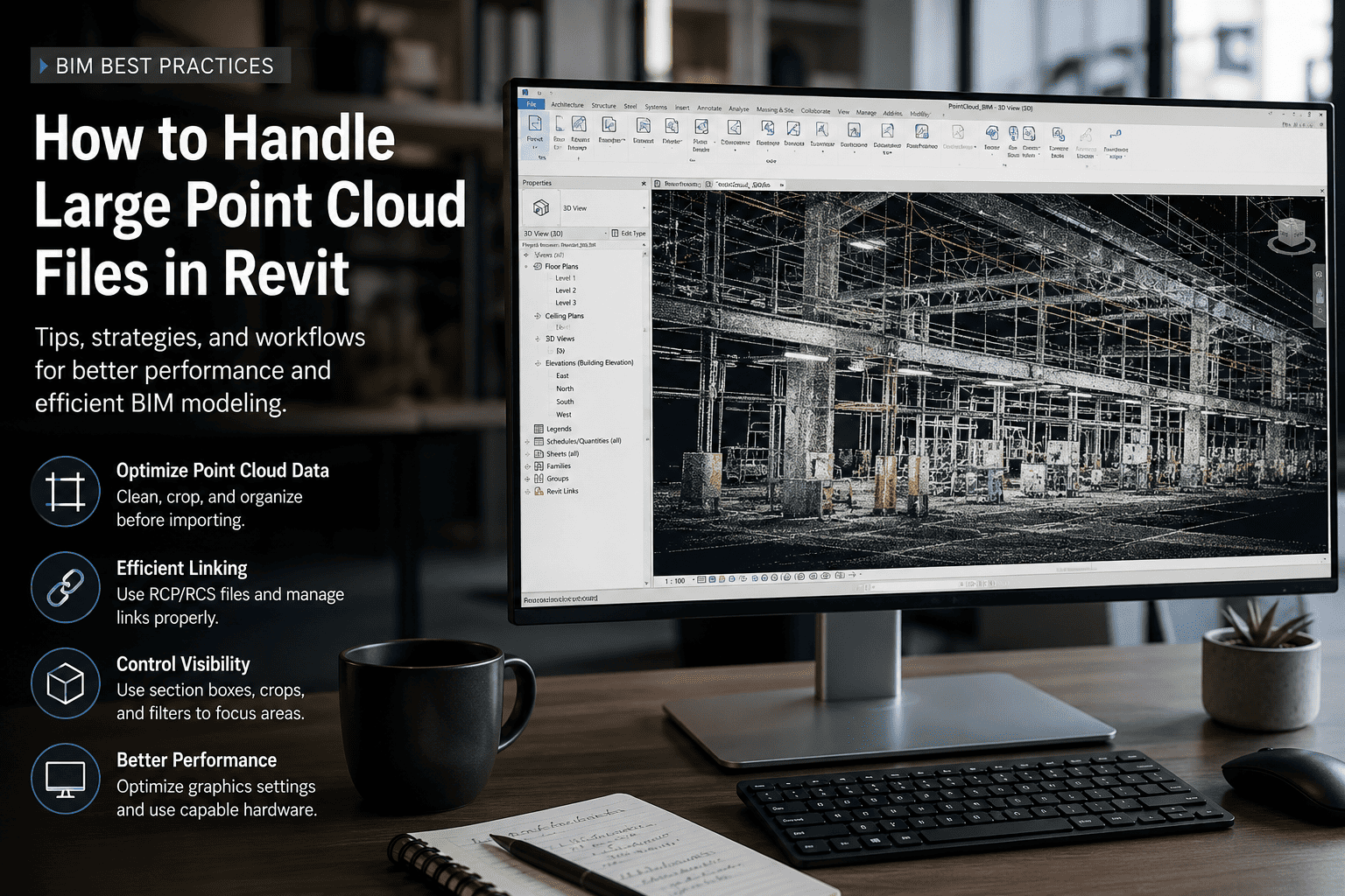 How to Handle Large Point Cloud Files in Revit.