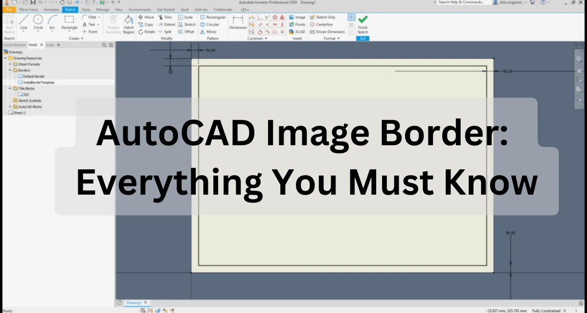 AutoCAD Image Border