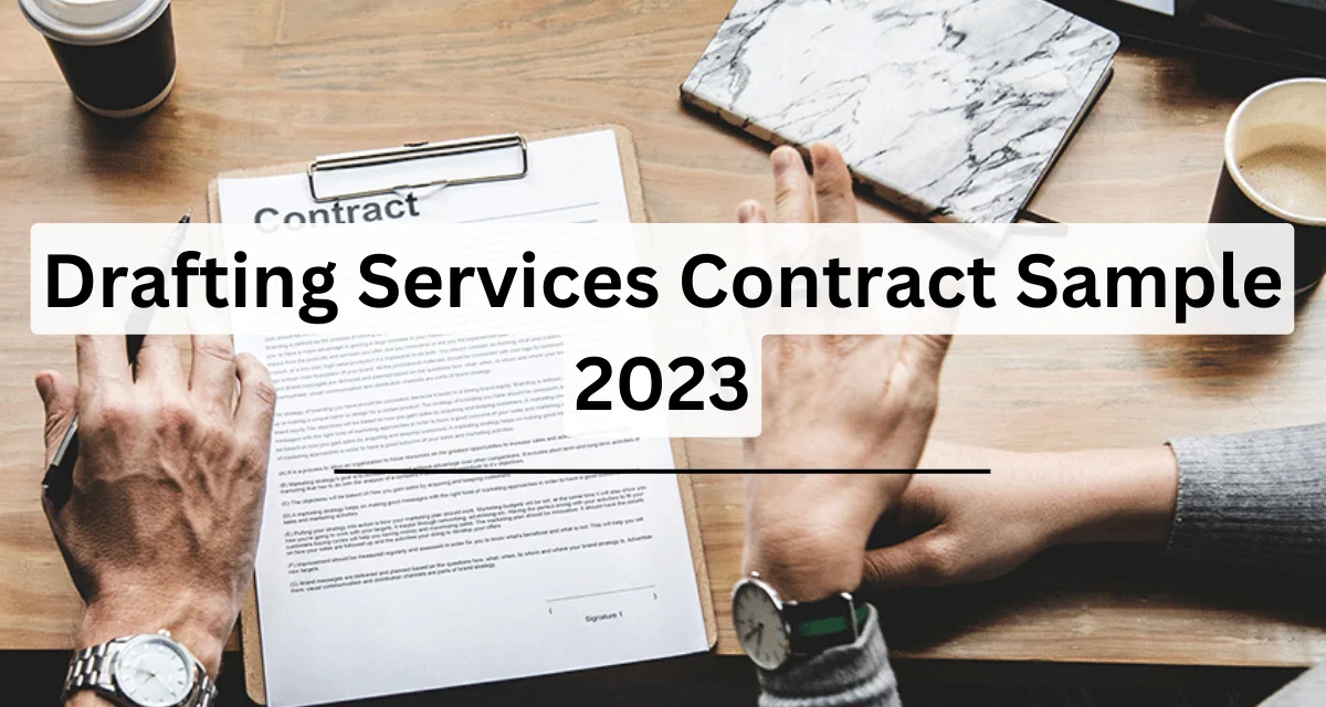 Drafting Services Contract Sample