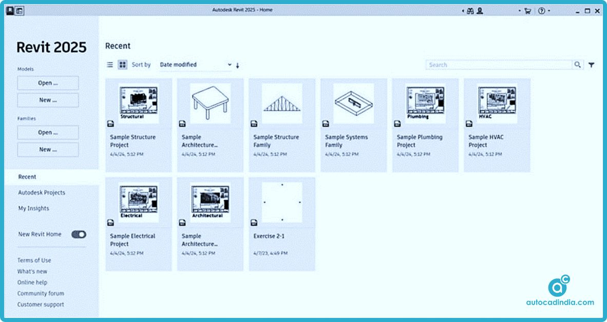 Revit 2025 user interface