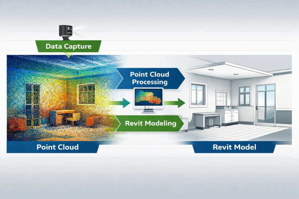 Point cloud to Revit model